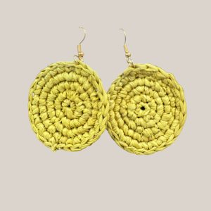 Boucles d'oreilles jaunes
