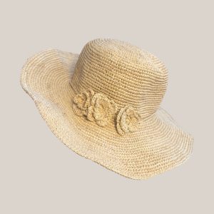 Chapeau capeline ivoire