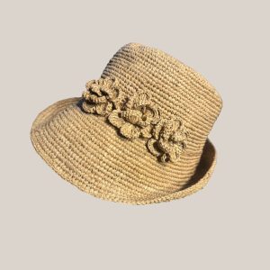 Chapeau bob grège